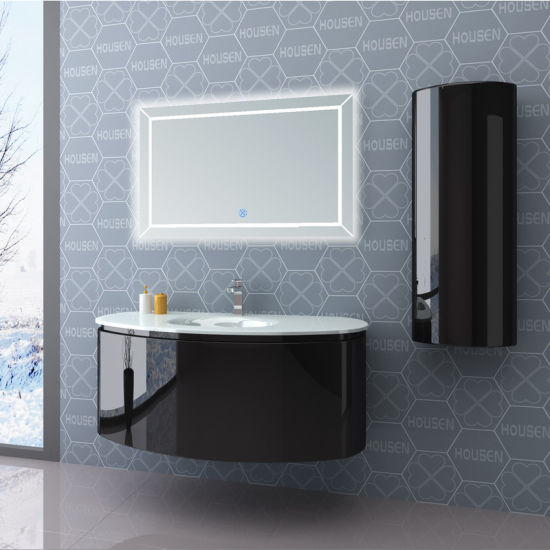 Black Gloss Bathroom Shelf