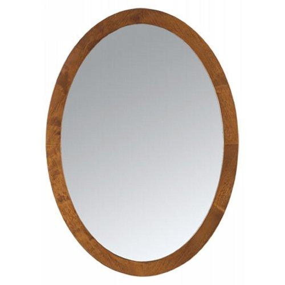Oval Wood Framed Bathroom Mirrors