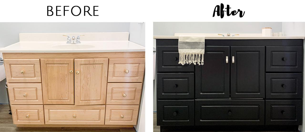 Bathroom Cabinets Painted With Chalk Paint