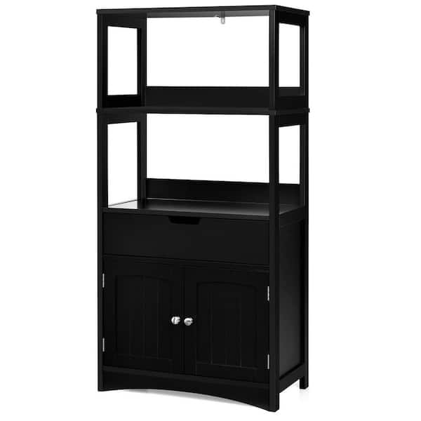 Black Bathroom Storage Drawers