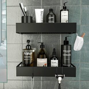 Bathroom Shower Shelf Black