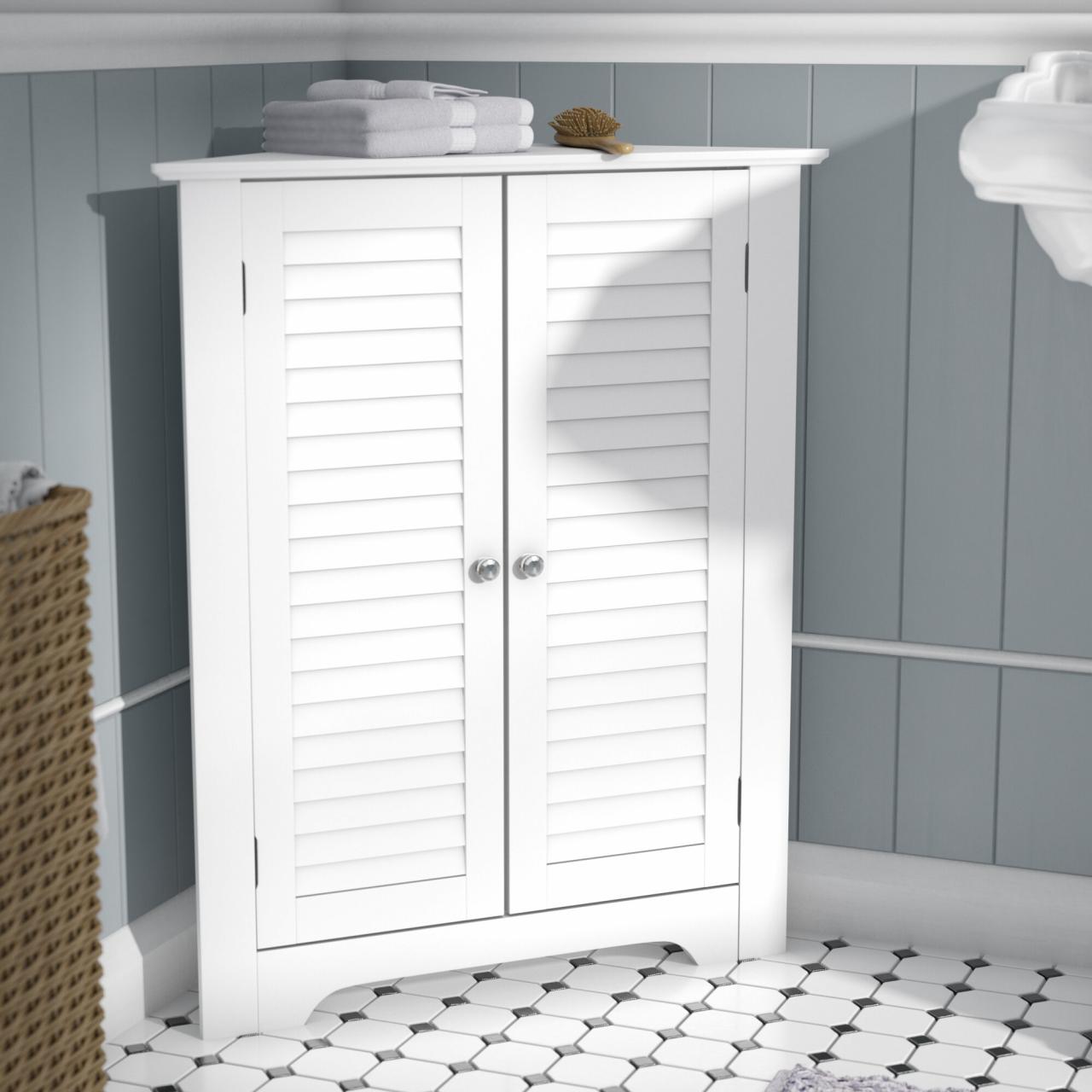 Freestanding Corner Bathroom Storage