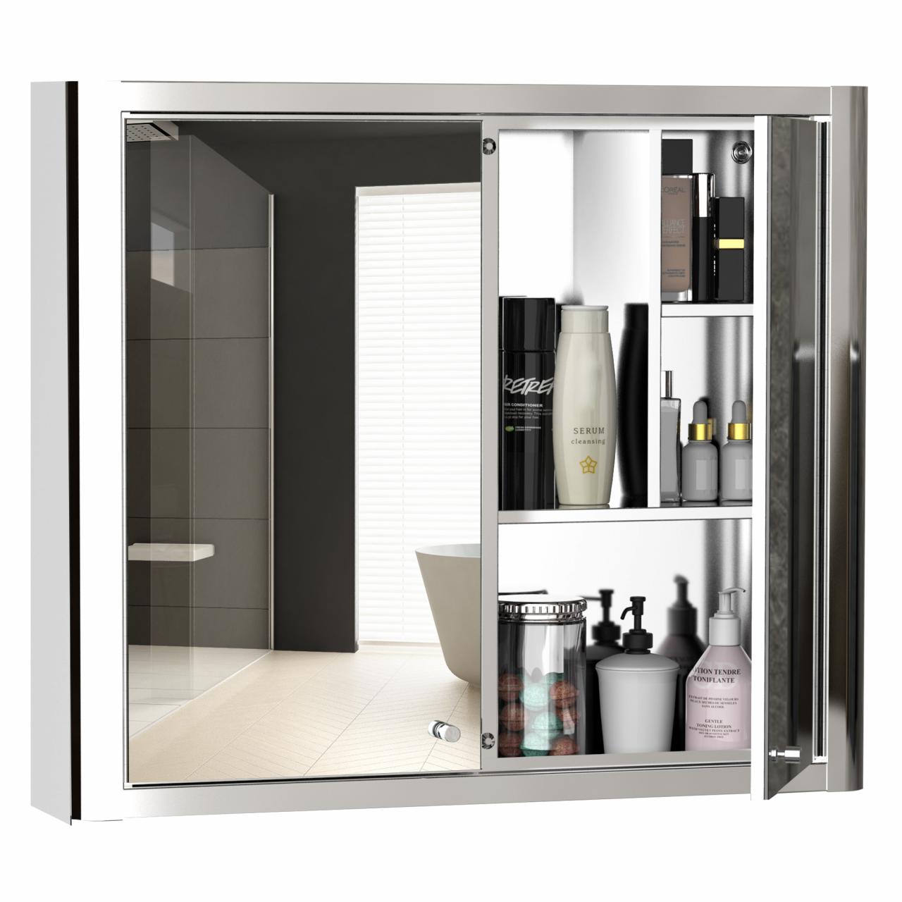 Bathroom Cabinets Stainless Steel Mirrored