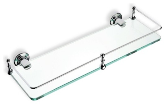 Bathroom Shelves Glass and Chrome