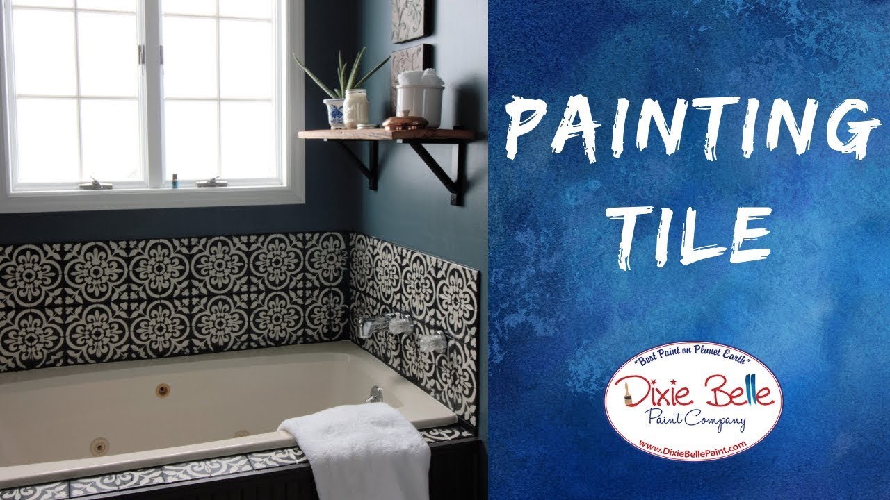 How To Paint Bathroom Tiles Video