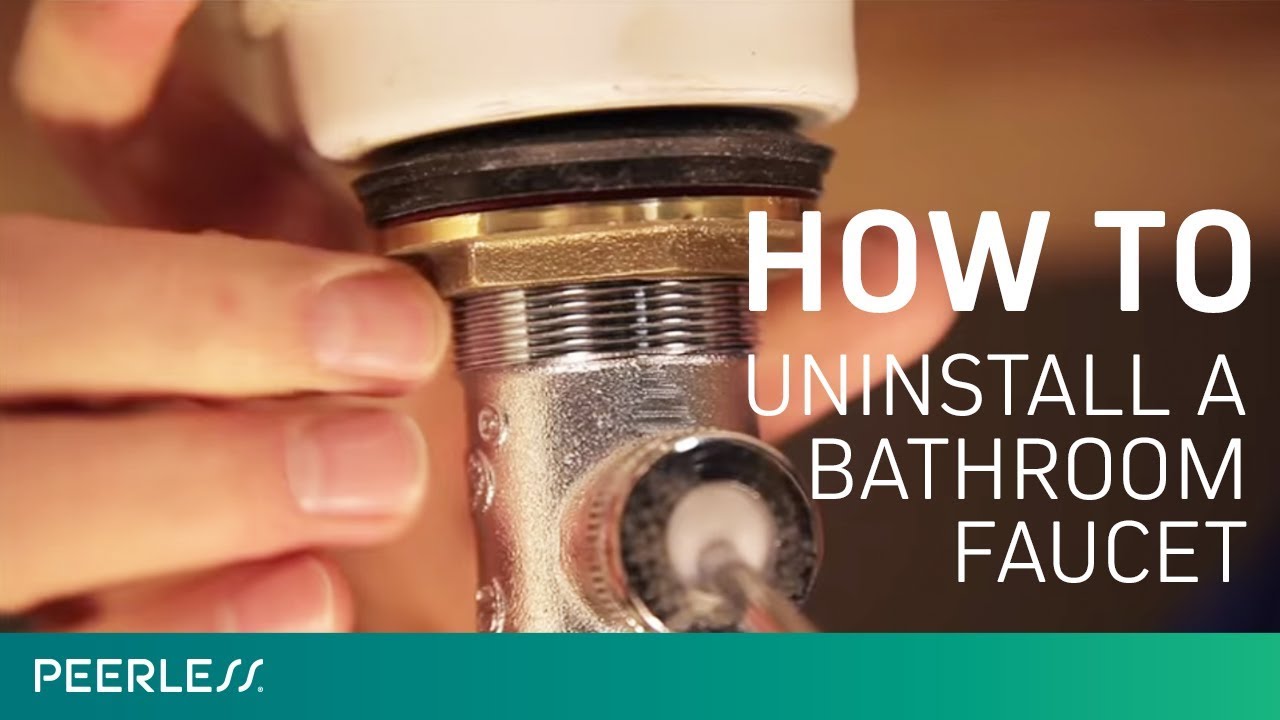 Bathroom Sink Faucet Removal
