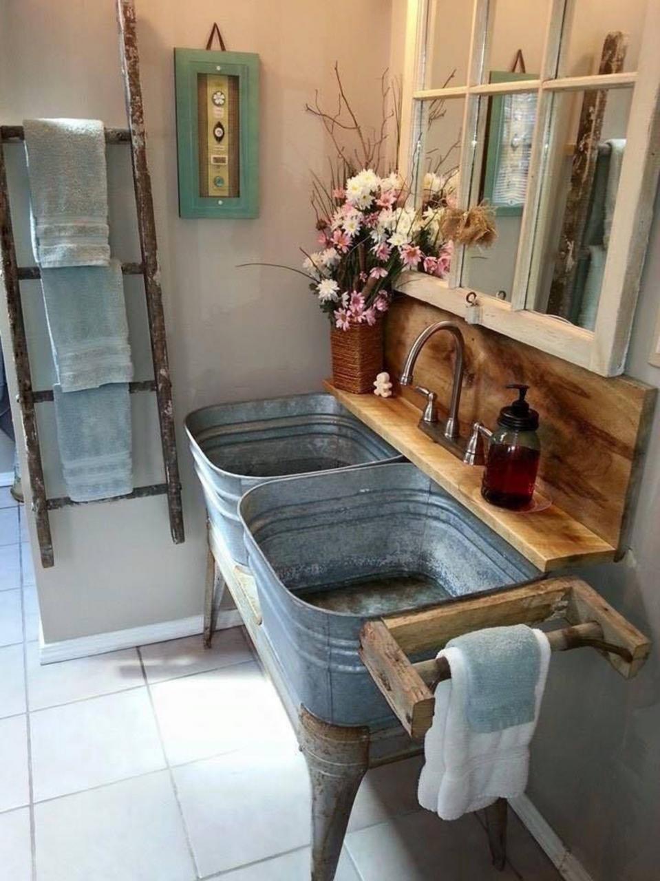 Rustic Bathroom Sinks
