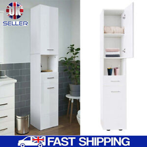 Tall Bathroom Cabinets White Gloss