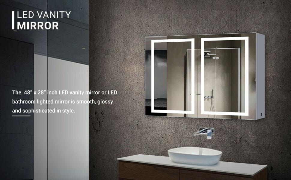 Bathroom Cabinet With Heated Mirror