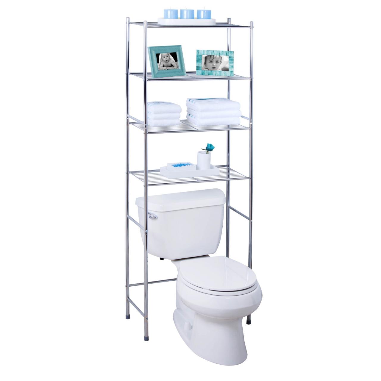 Bathroom Storage Rack Chrome