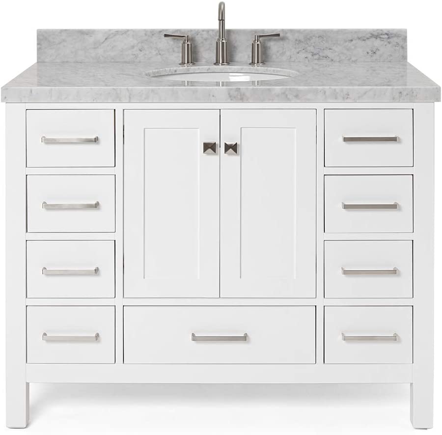 White Bathroom Cabinet No Mirror