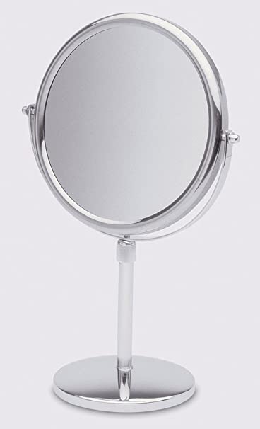 Free Standing Bathroom Mirror Chrome