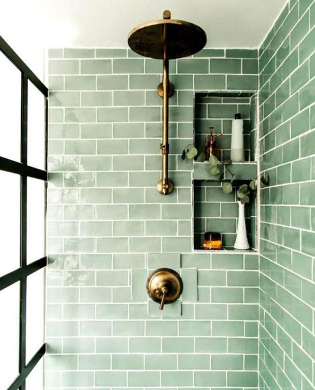 Sage Green Bathroom Tiles
