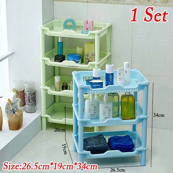Plastic Bathroom Storage Shelves