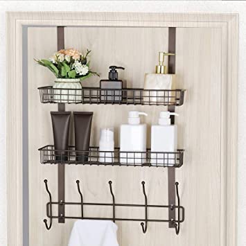 Over the Door Bathroom Storage Rack