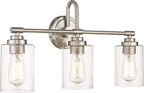 Bathroom Light Fixtures Brushed Nickel Finish