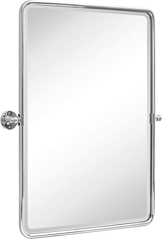 Chrome Rectangular Bathroom Mirror