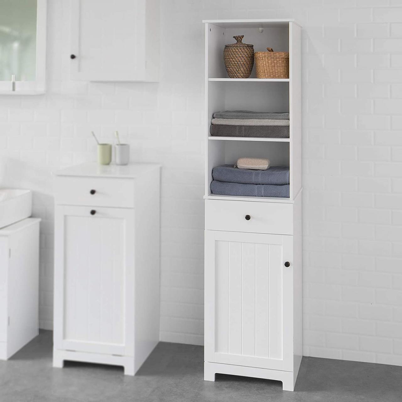Tall Bathroom Storage Cabinets White