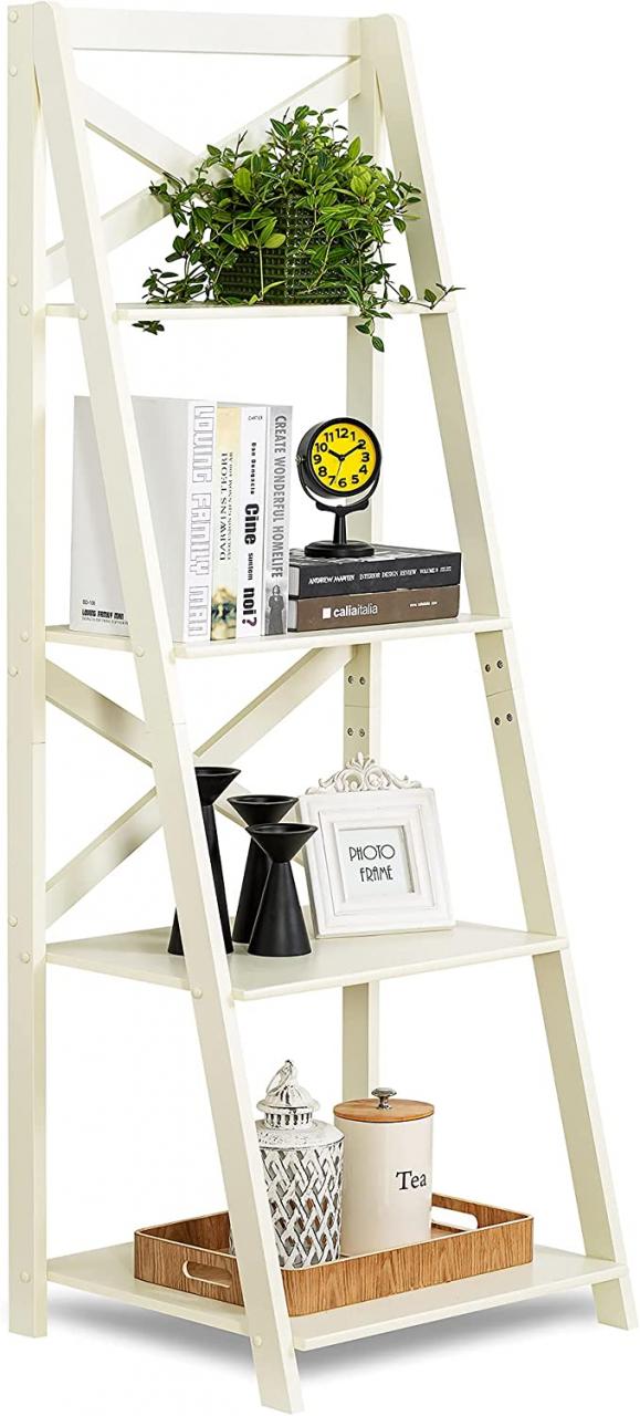 Bathroom Standing Ladder Shelf