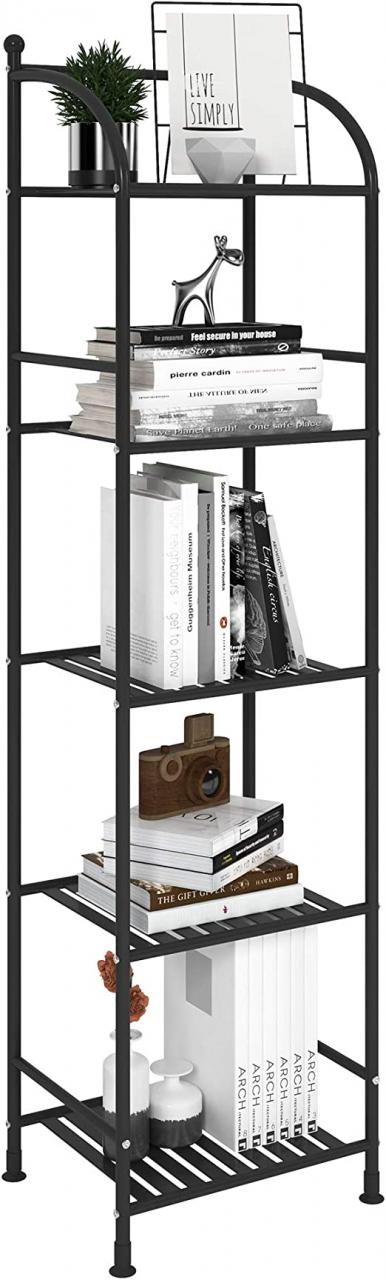 Black Metal Bathroom Shelf Unit