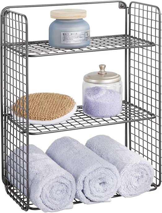 Tall Metal Shelf for Bathroom