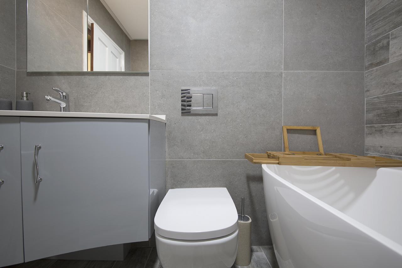 Grey Wood Effect Bathroom Tiles Semis Online