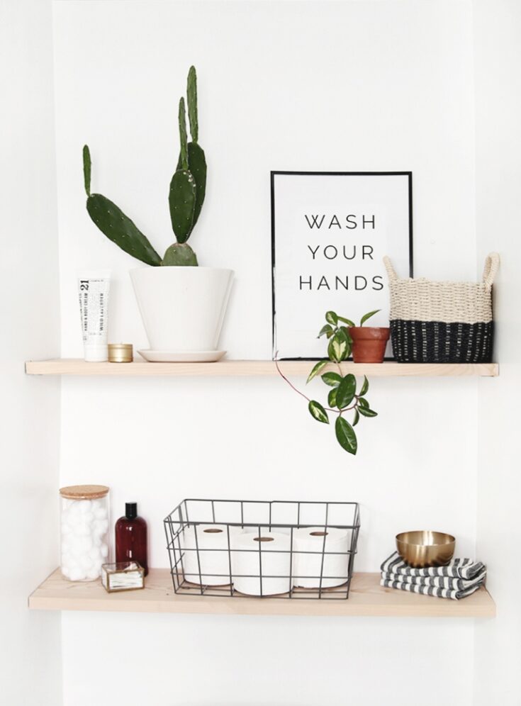 Small Bathroom Shelf Decor