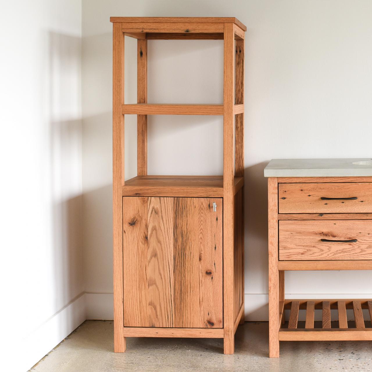 Wood Bathroom Storage Cabinet