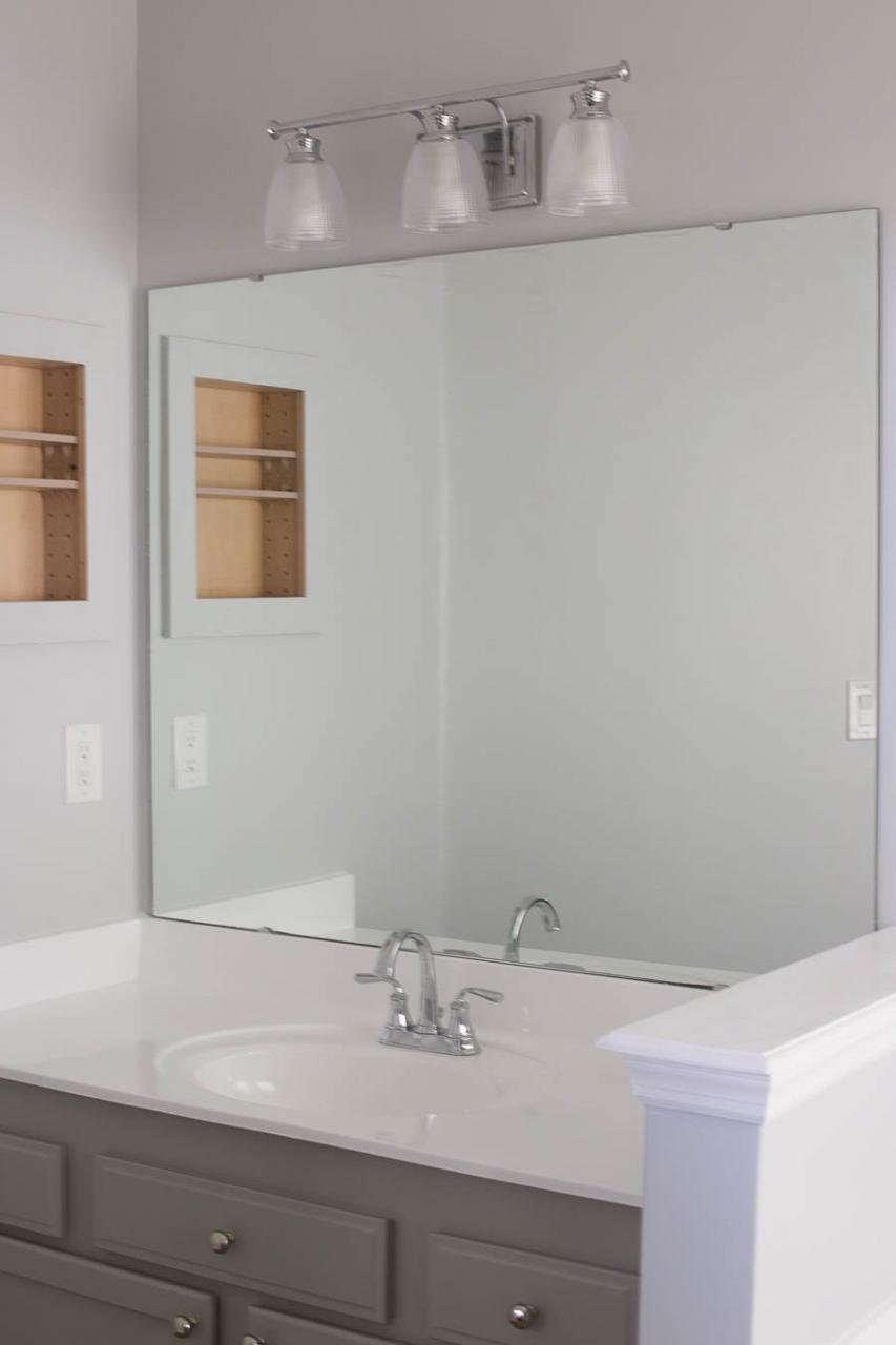 Glue Frame To Bathroom Mirror Semis Online