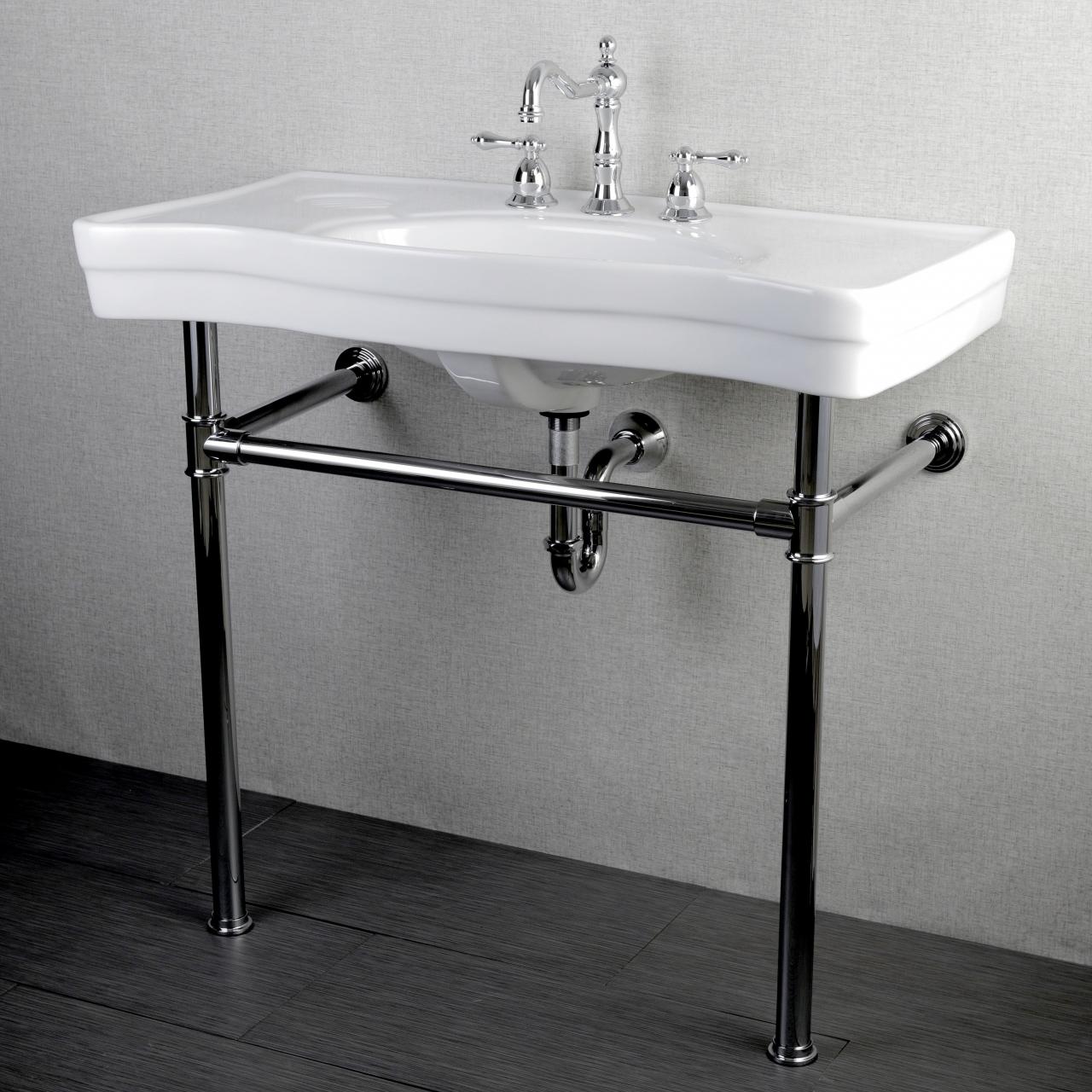 Bathroom Sinks With Chrome Legs