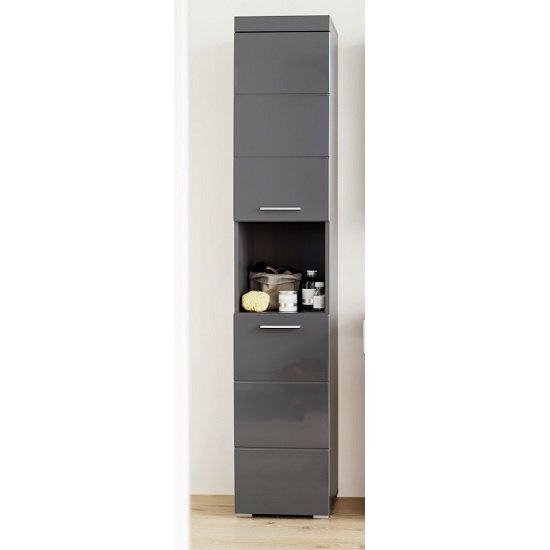 High Gloss Tall Bathroom Cabinet