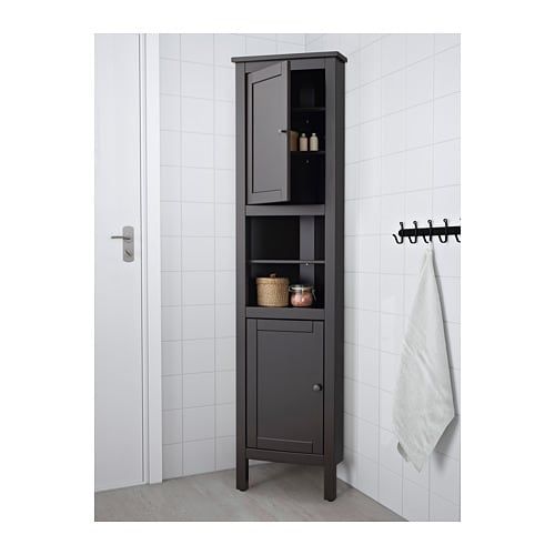 Black Corner Bathroom Cabinet