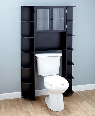 Space Saver Bathroom Shelf Black