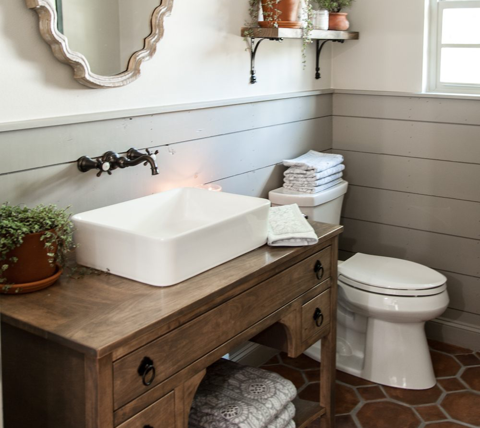 Antique Bathroom Vanity With Vessel Sink