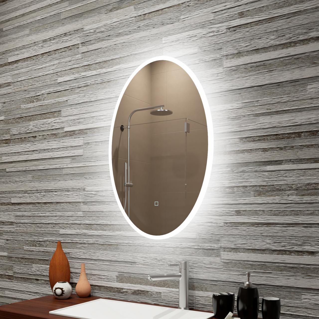 Bathroom Mirror With Frosted Edge Semis Online 