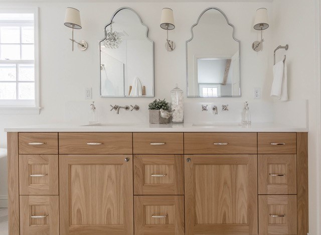 White Oak Bathroom Cabinets