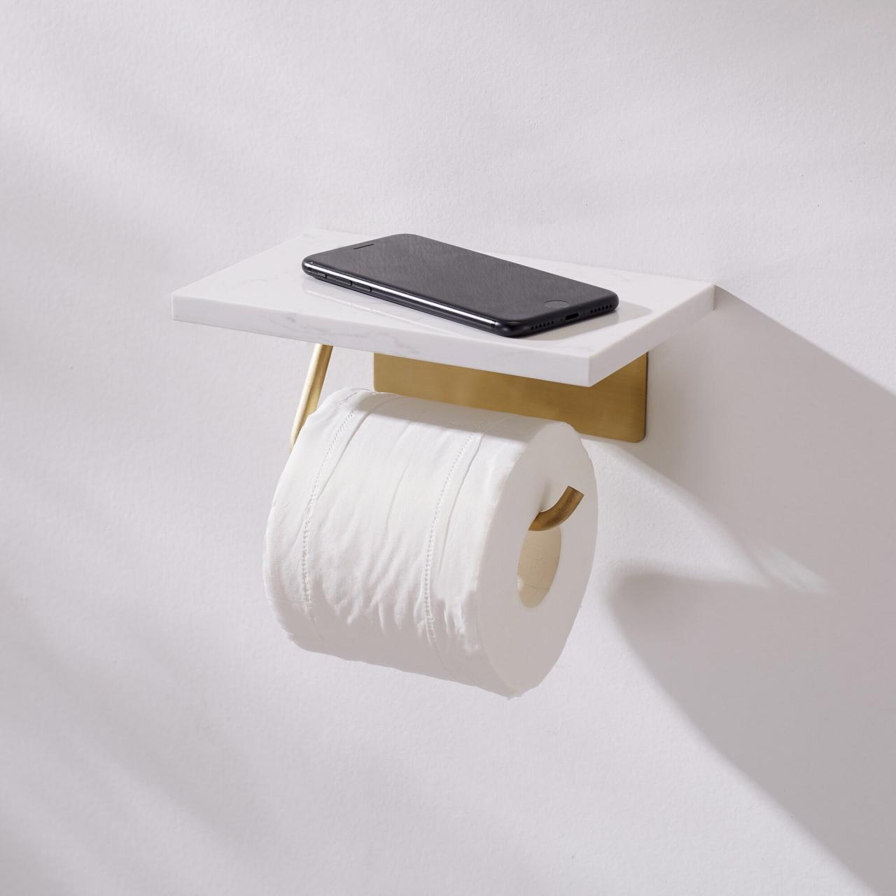 Bathroom Shelf with Toilet Paper Holder