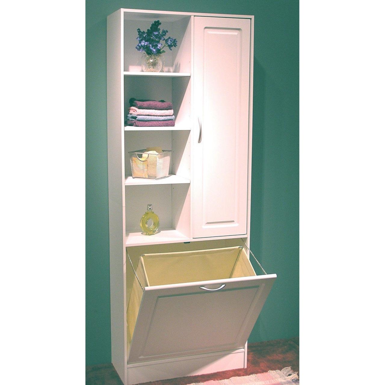 Tall Bathroom Cabinet With Hamper