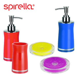 Coloured Bathroom Accessories Set