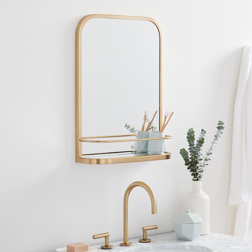 Bathroom Mirror With A Shelf