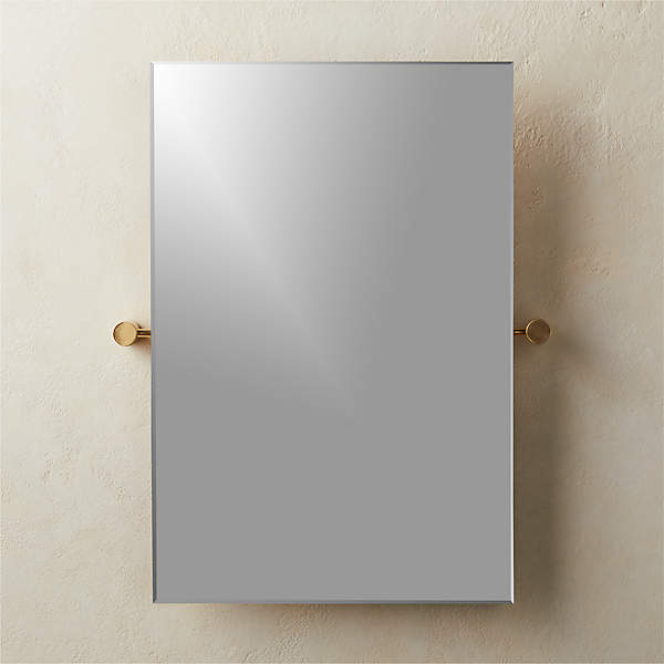 Rectangular Tilting Bathroom Mirror