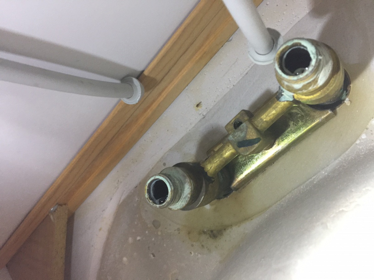 Removing An Old Bathroom Faucet