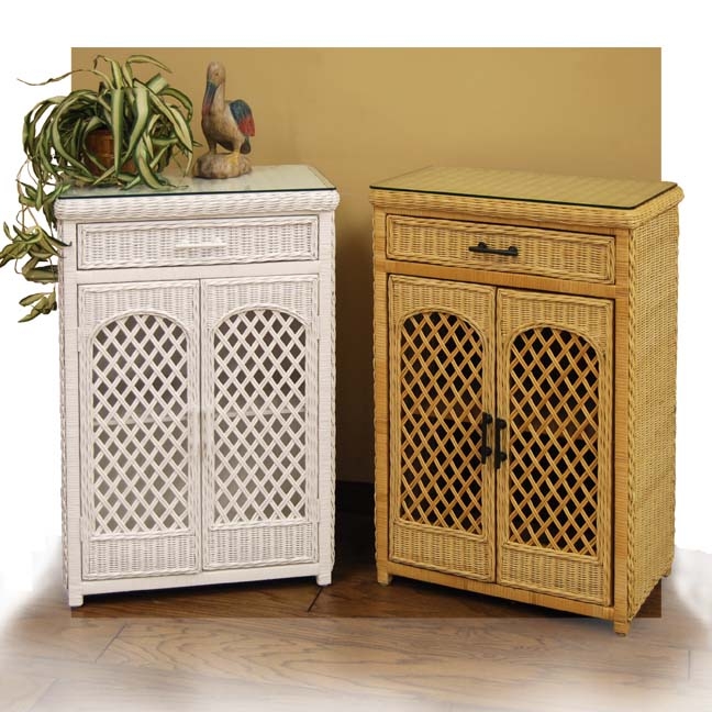 Wicker Bathroom Cabinet Furniture